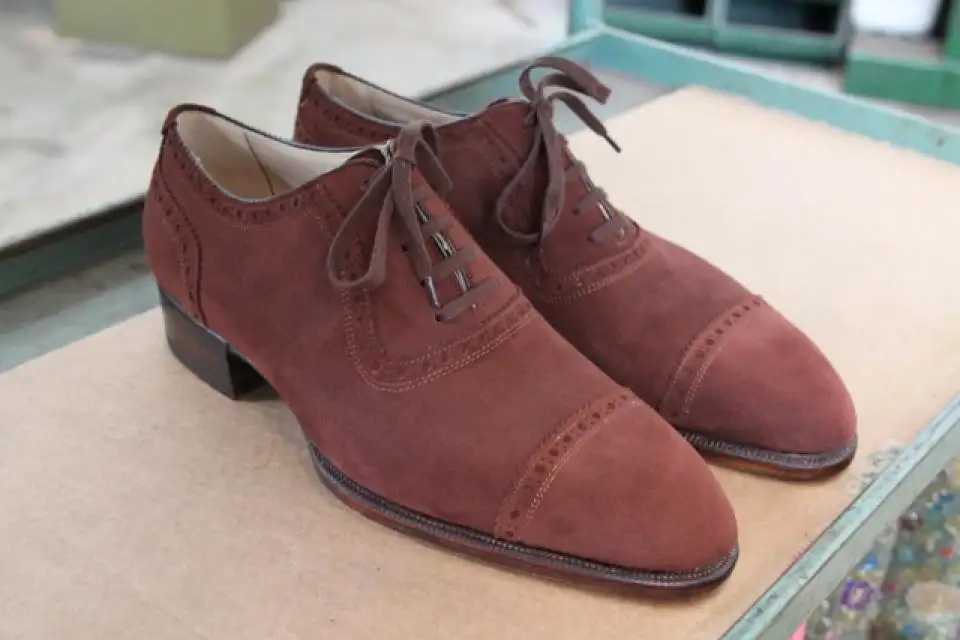 Bestetti brown suede adelaide oxford