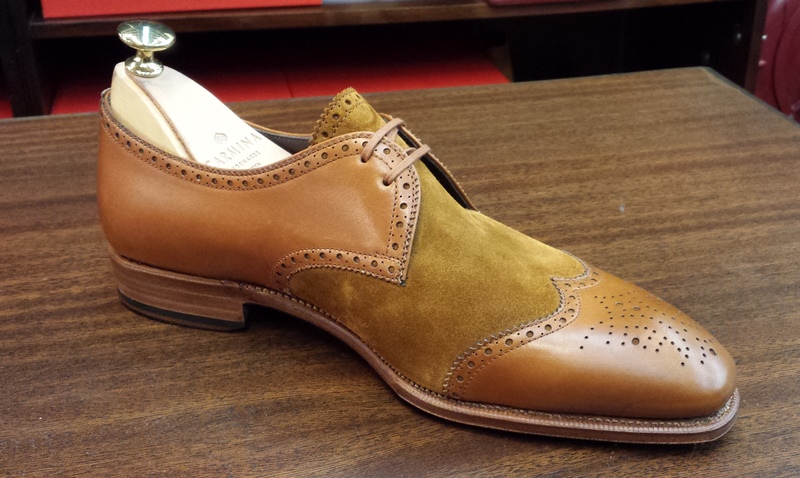 Carmina Shoes two toned derby brogues