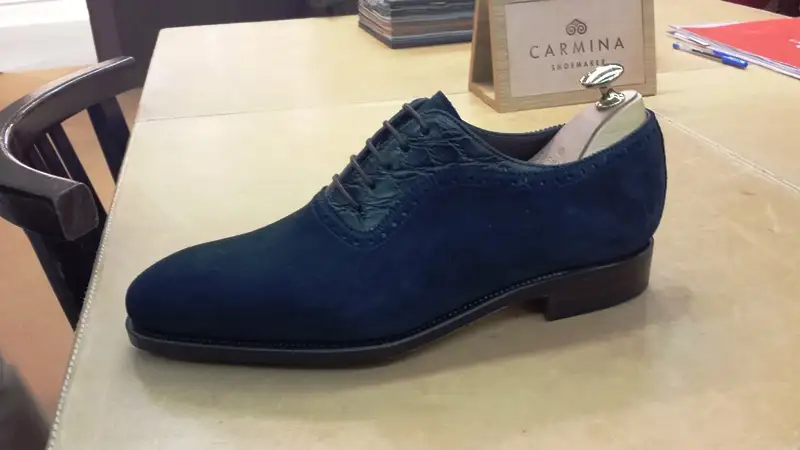 carmina shoes blue suede adelaide