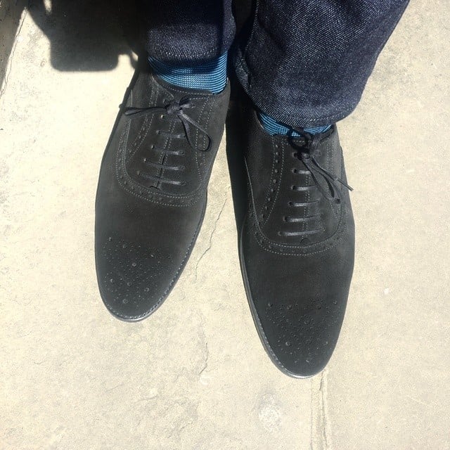 The Greenwood in Black Suede...