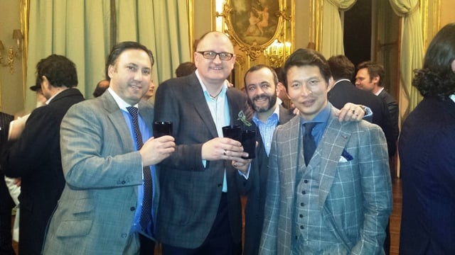 Dean Girling, Andy Murphy of Foster & Son, Tony Gaziano and Wei Koh of The Rake