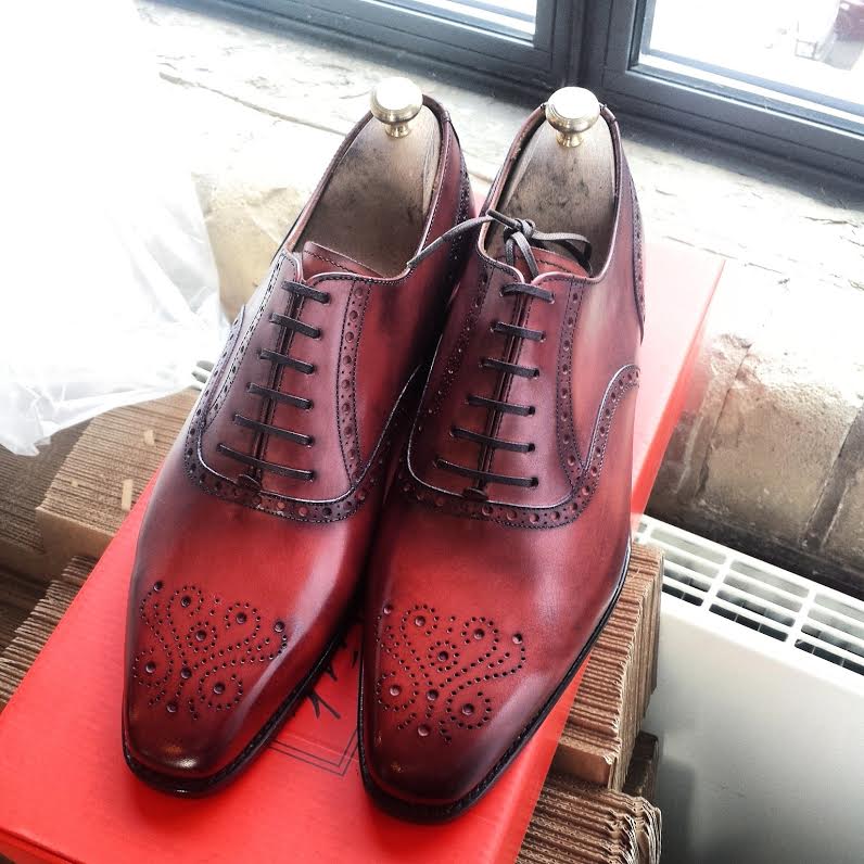 A new J.FitzPatrick shoe for S/S2015: The Wallingford II in burgundy on the MGF chisel last