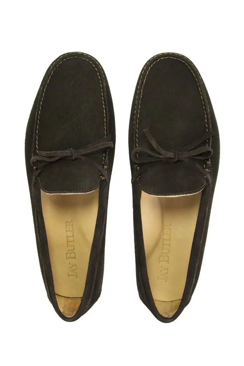 Jay_Butler_Dark_Brown_Suede_Leather_Naples_Driving_Loafer_Top