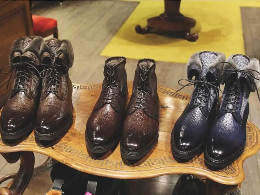 Santoni boots, courtesy of Boutique Upper Shoes