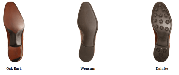 leather soles and rubber soles