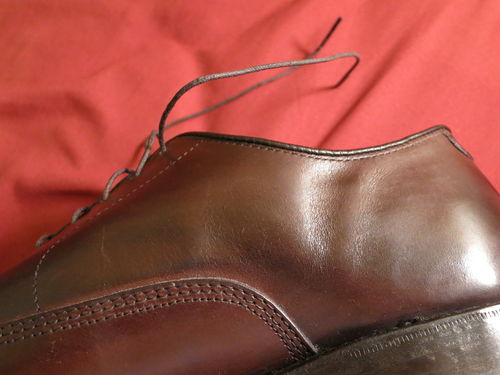 Belly leather used in back quarter of shoes