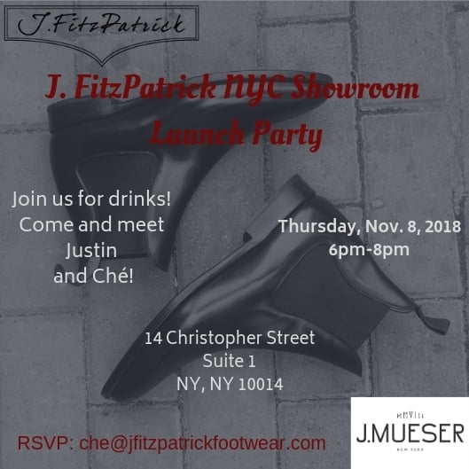 NYC Showroom Launch Party Invite - JF Shoes & The Shoe Snob