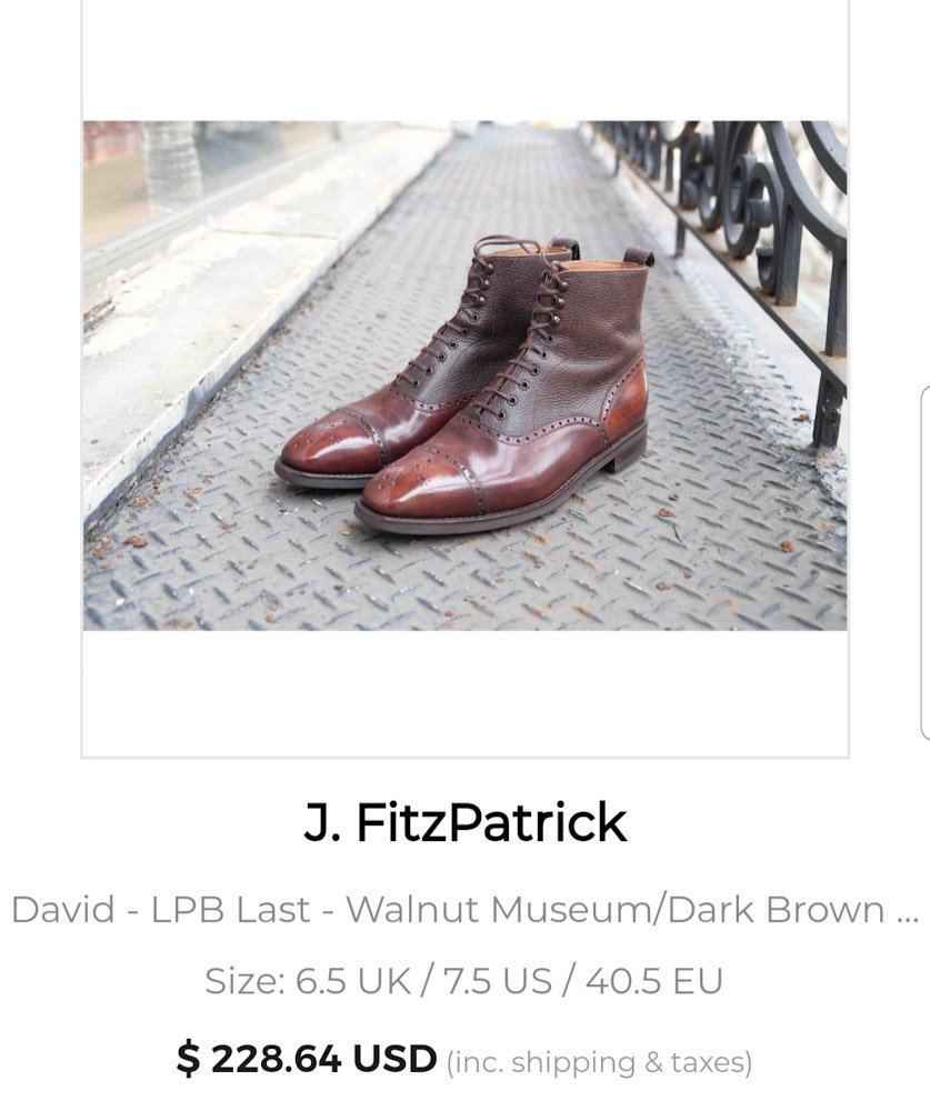 Brown leather ankle boots with a smooth toe and textured upper.