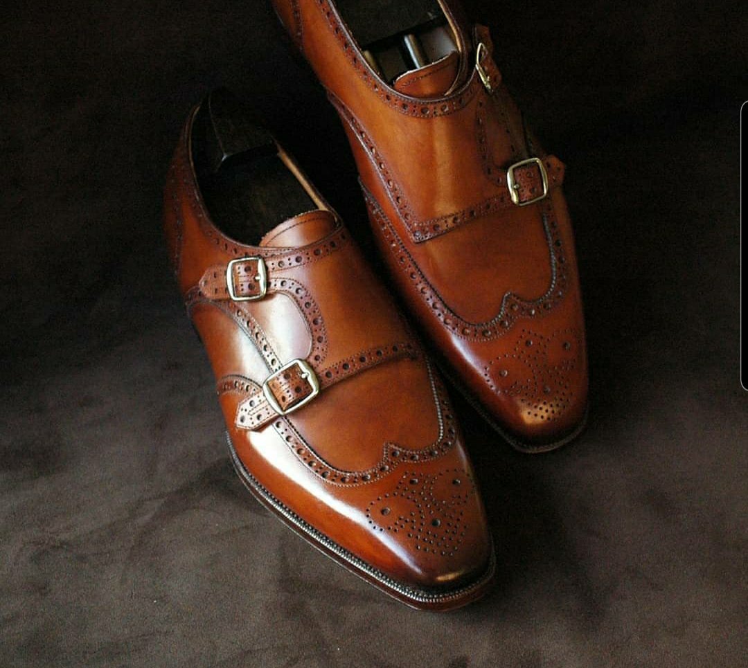 Full Brogue Double Monks