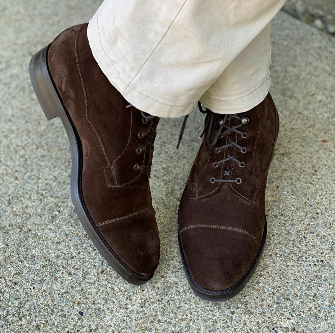 The Brown Suede Derby Boot