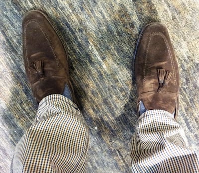 What I Am Wearing - Suede Loafers & Blazer