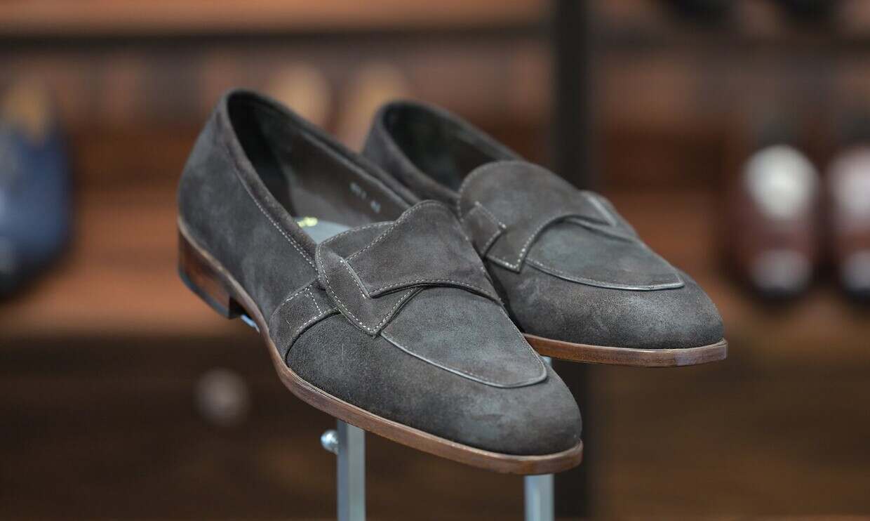 Goat Suede Butterfly Loafers by CNES Shoemaker
