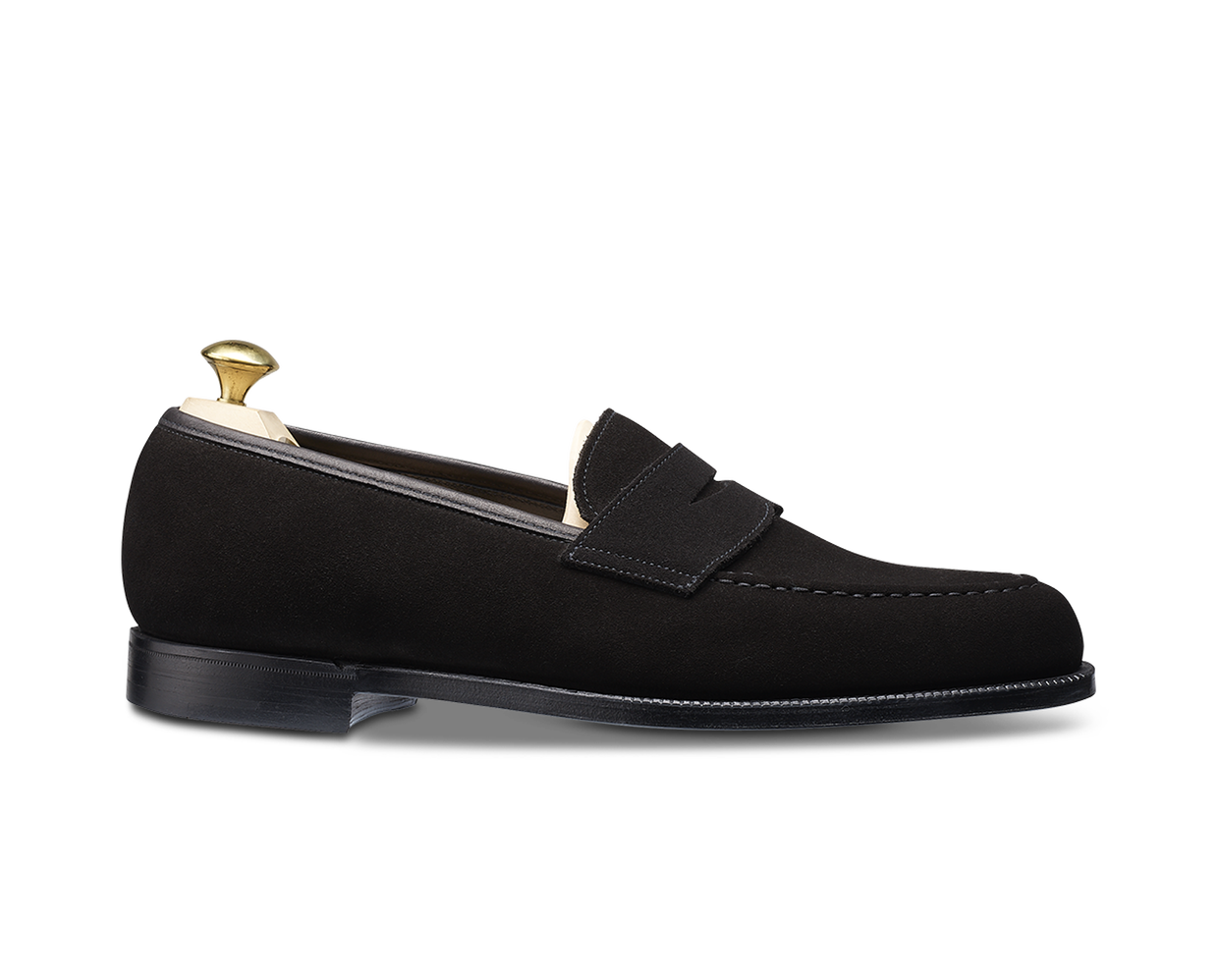 Crockett & Jones x Gentleman's Journal - Black Suede Boston Loafer ...