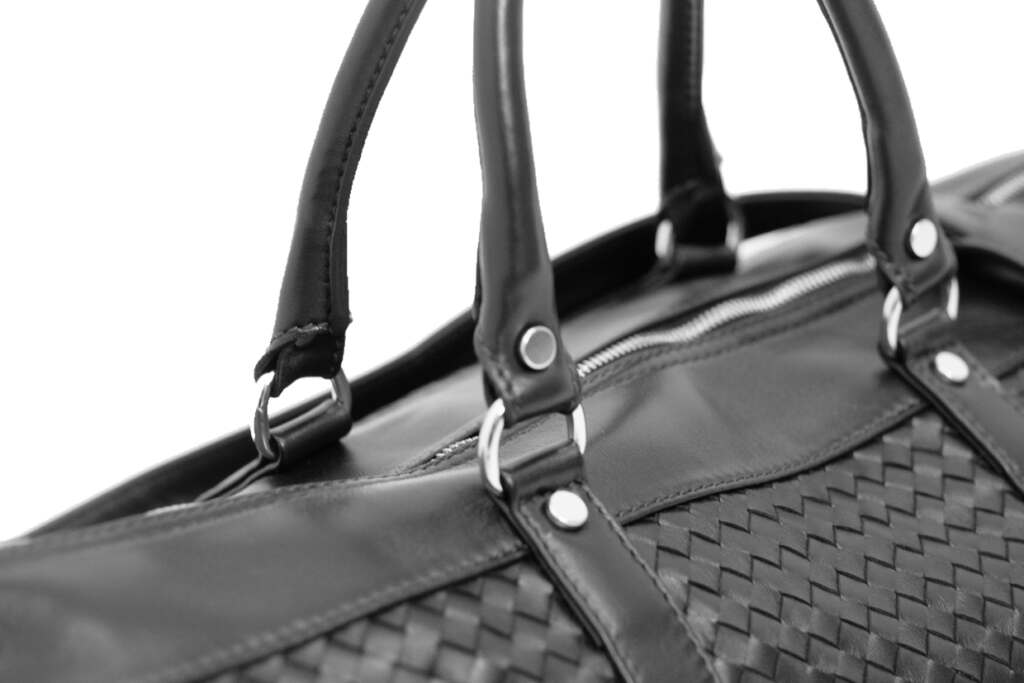 J.FitzPatrick - New Braided Leather Weekened Bag