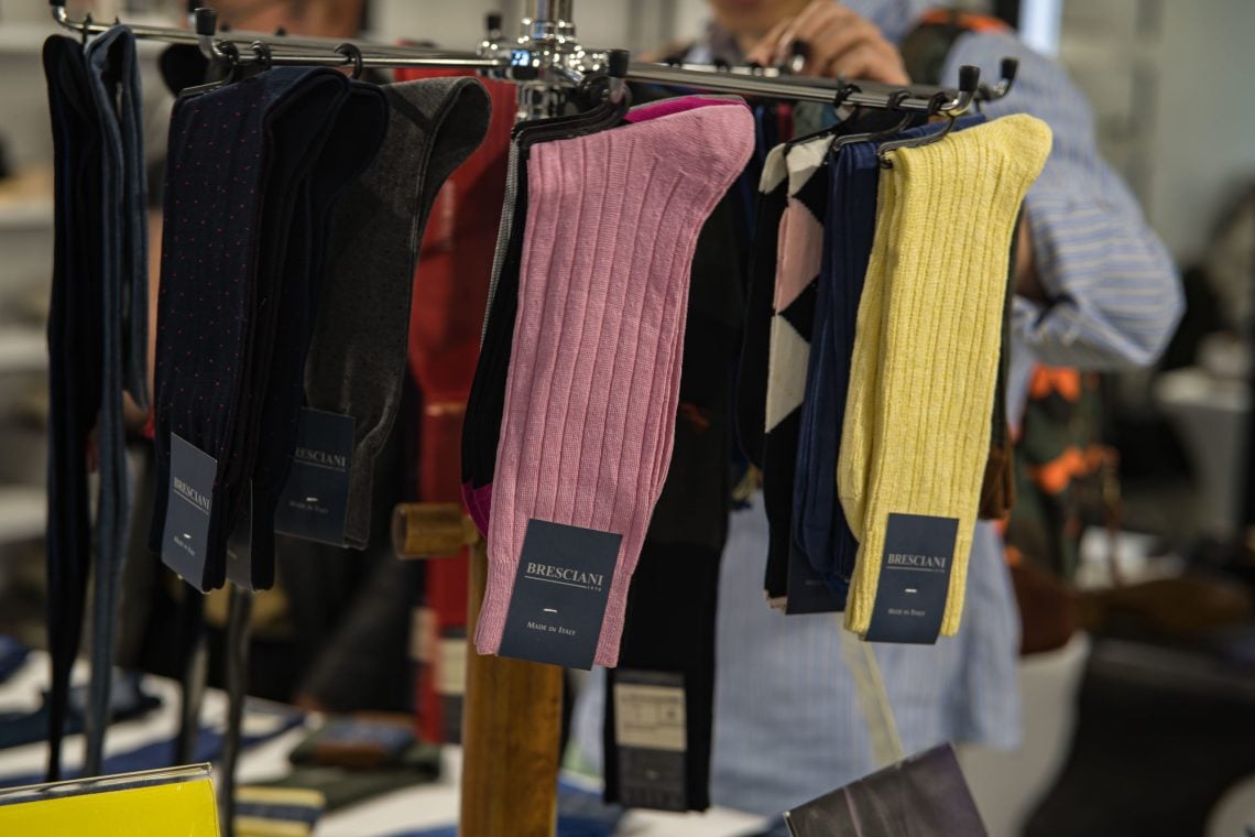 Socks by Bresciani, like being in a candy shop.