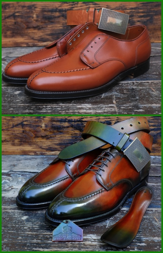 Shoe patina