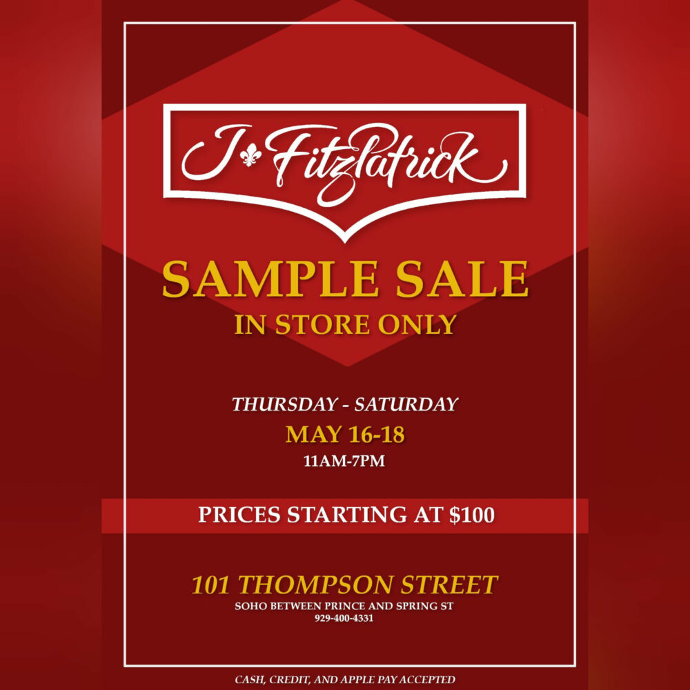 J.FitzPatrick Sample Sale 2024