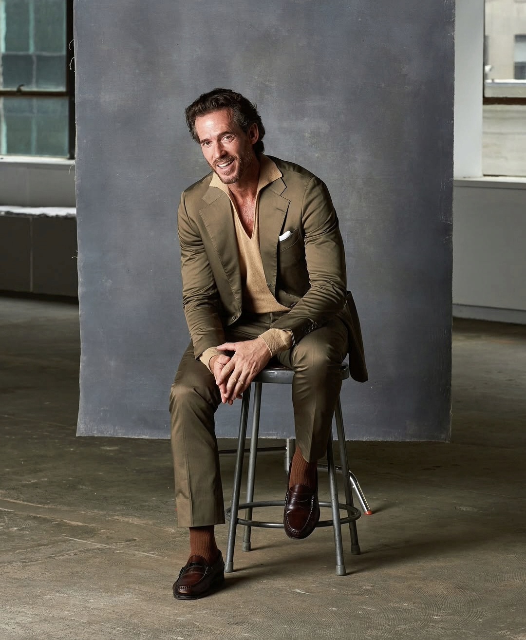 Classic style mixed with casual detailing