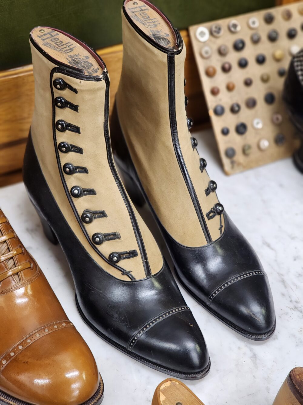 vintage button boots