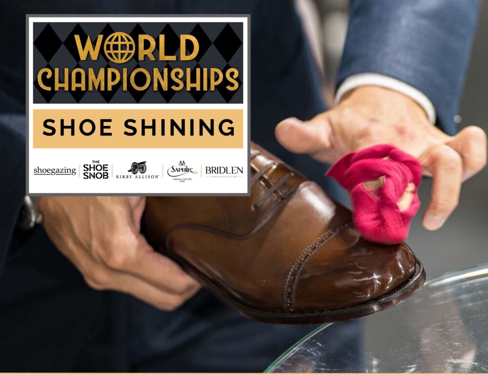 shoe shining at the London Super Trunk Show 2026