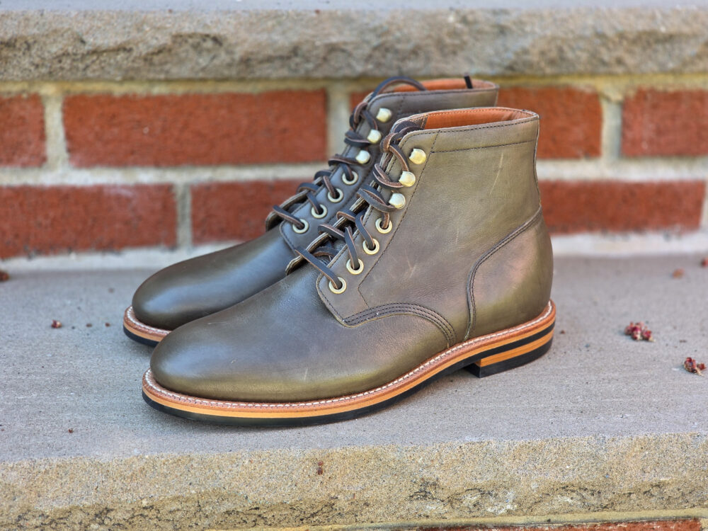 Grant Stone Diesel boots in Jungle leather