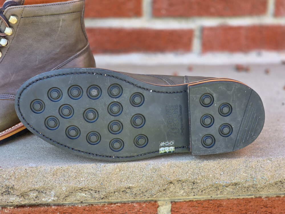 studded rubber sole on the grant stone diesel boots