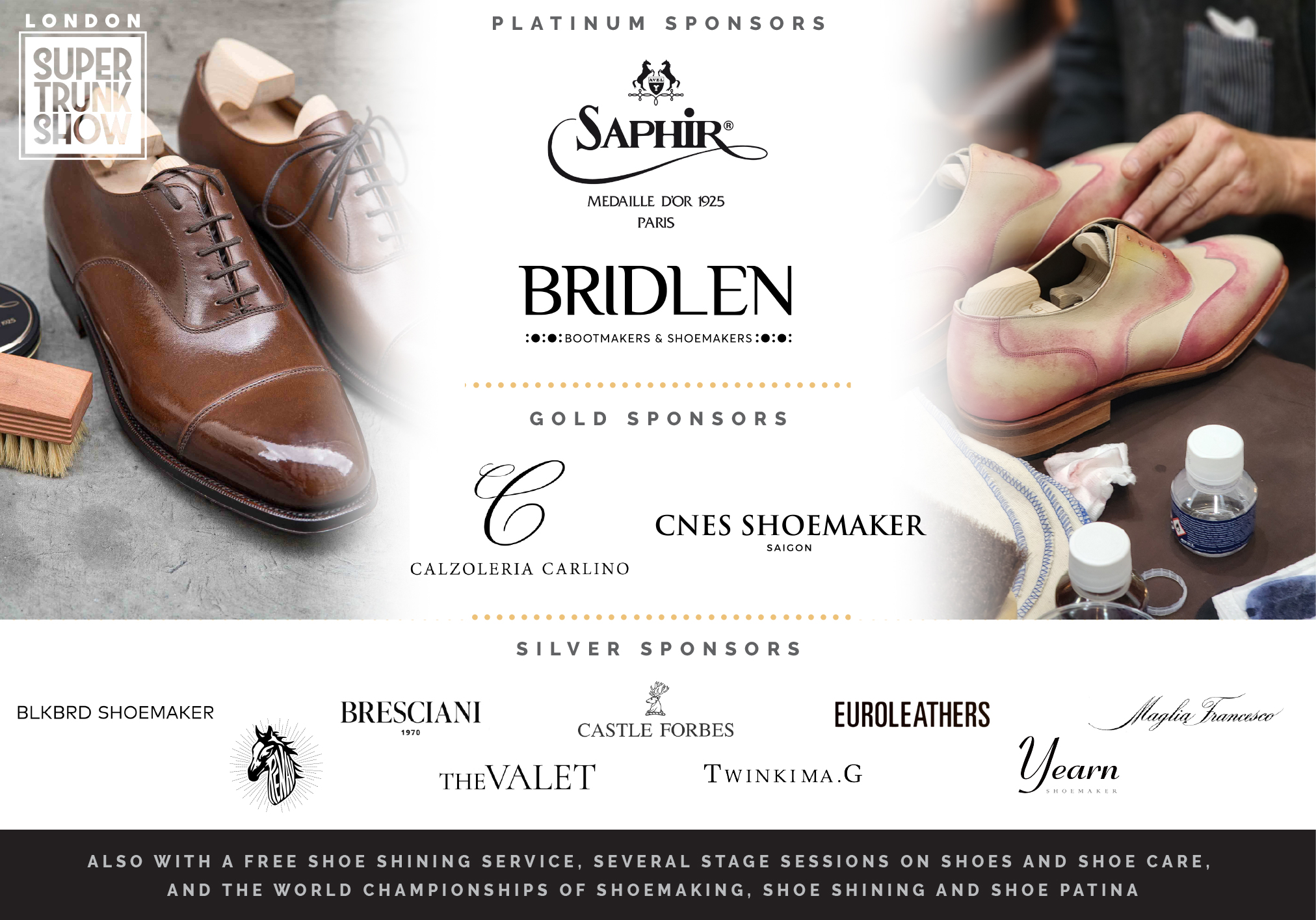 brand info banner for the London Super Trunk Show 2026