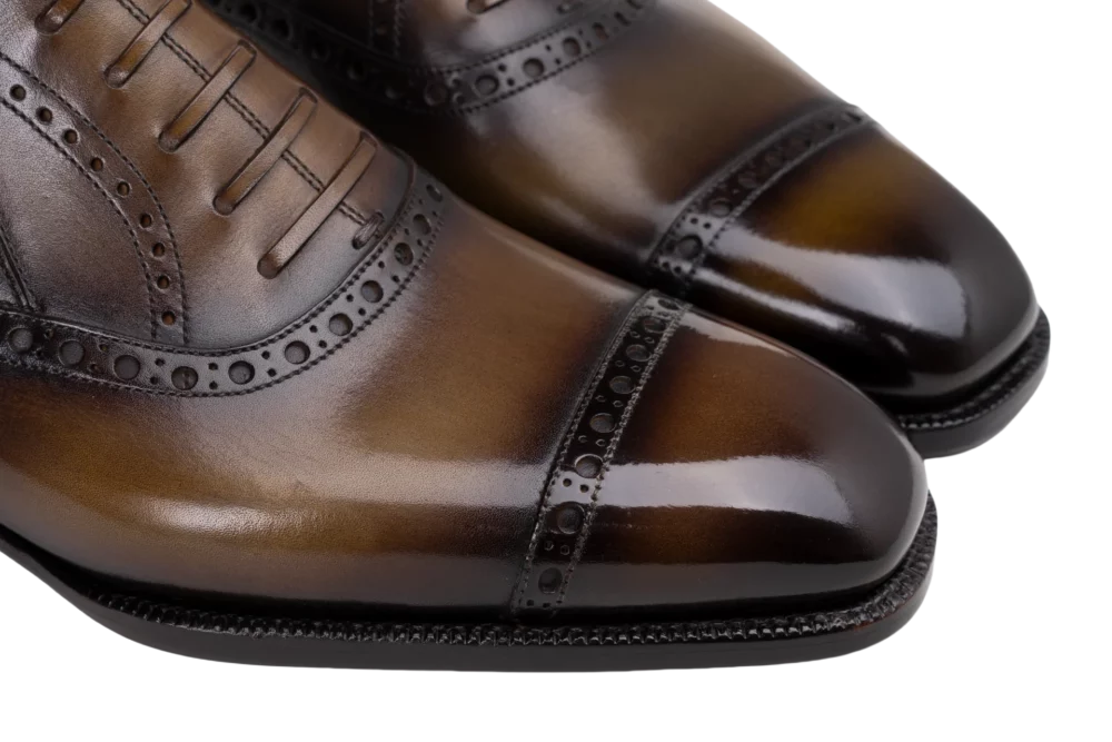 brown semi brogue from the Yearn Shoemaker Lazyman collection