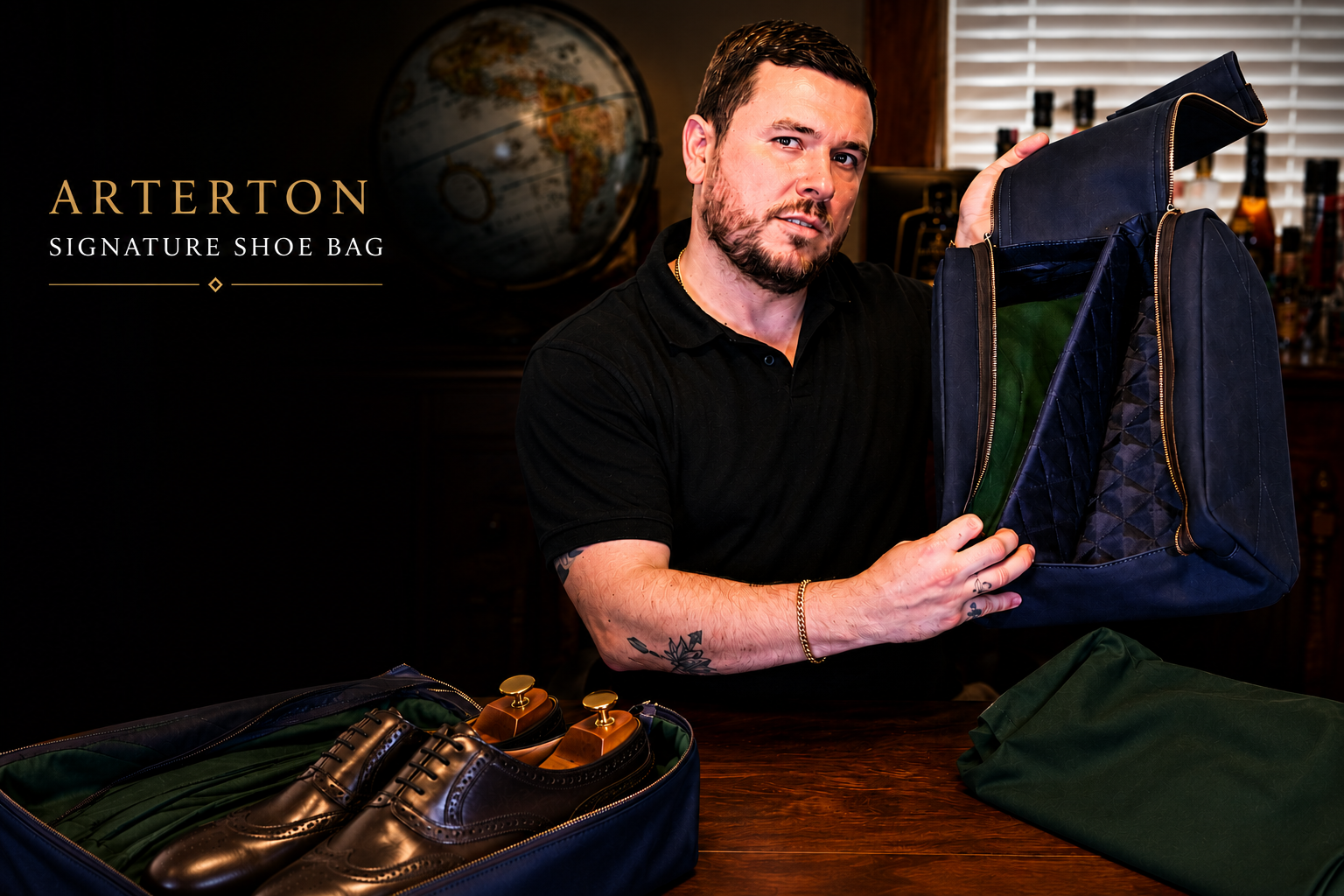 Arterton Signature Shoe Bag: A Luxury Travel Bag for Your Shoes