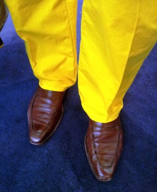 English Eccentricism - Yellow Trousers!